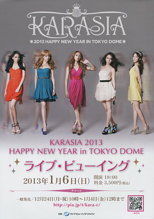 Karasia 2013: Happy New Year in Tokyo Dome Japanese movie poster